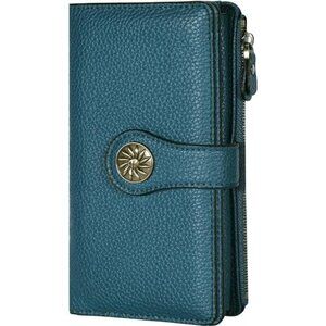 Genuine Leather Clutch Wallet Multi Card Organizer